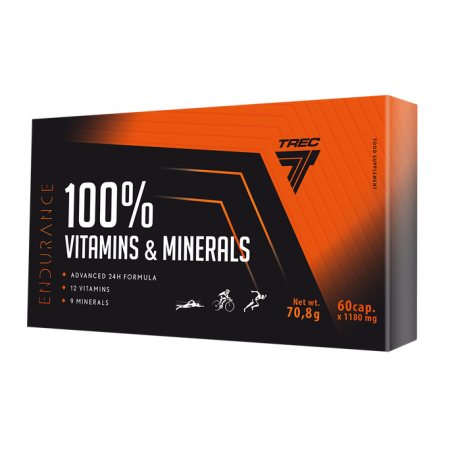 TREC NUTRITION® 100% VITAMINS&MINERALS 60 CAPSULES