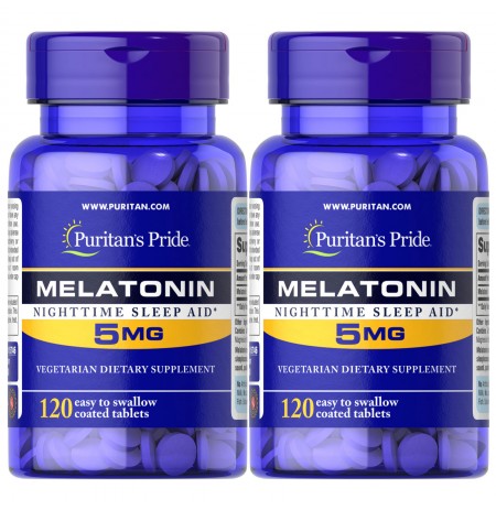 PURITAN'S PRIDE MELATONIN 5MG 240 TABLETS