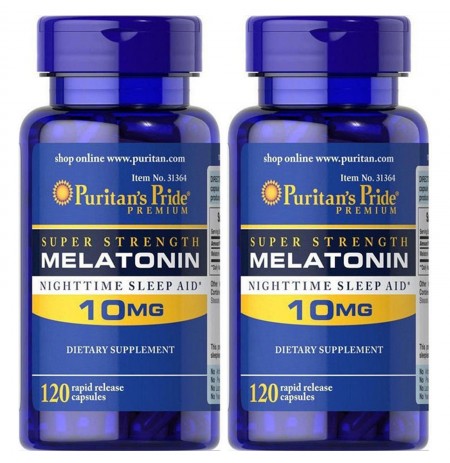 SUPER SALE! PURITAN'S PRIDE MELATONIN 10MG 240 CAPSULES (EXPIRATION DATE 01/2025)