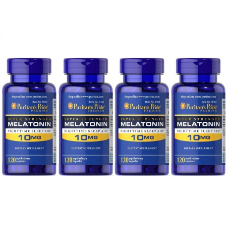 SUPER SALE! PURITAN'S PRIDE MELATONIN 10MG 480 CAPSULES (EXPIRATION DATE 01/2025)