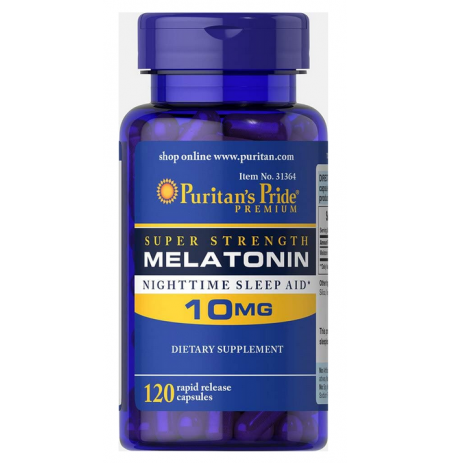 SUPER SALE! PURITAN'S PRIDE MELATONIN 10MG 120 CAPSULES (EXPIRATION DATE 01/2025)